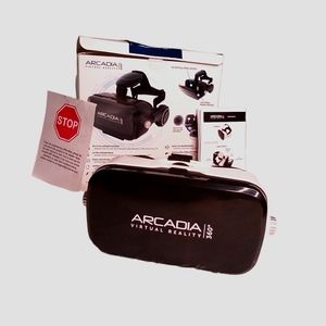 Arcadia Virtual Reality Headset 360° w/ Headphones White